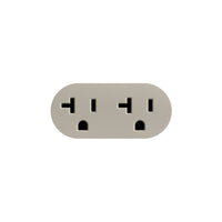 Thumbnail for 20 amp prado unifit duplex outlet in clay finish