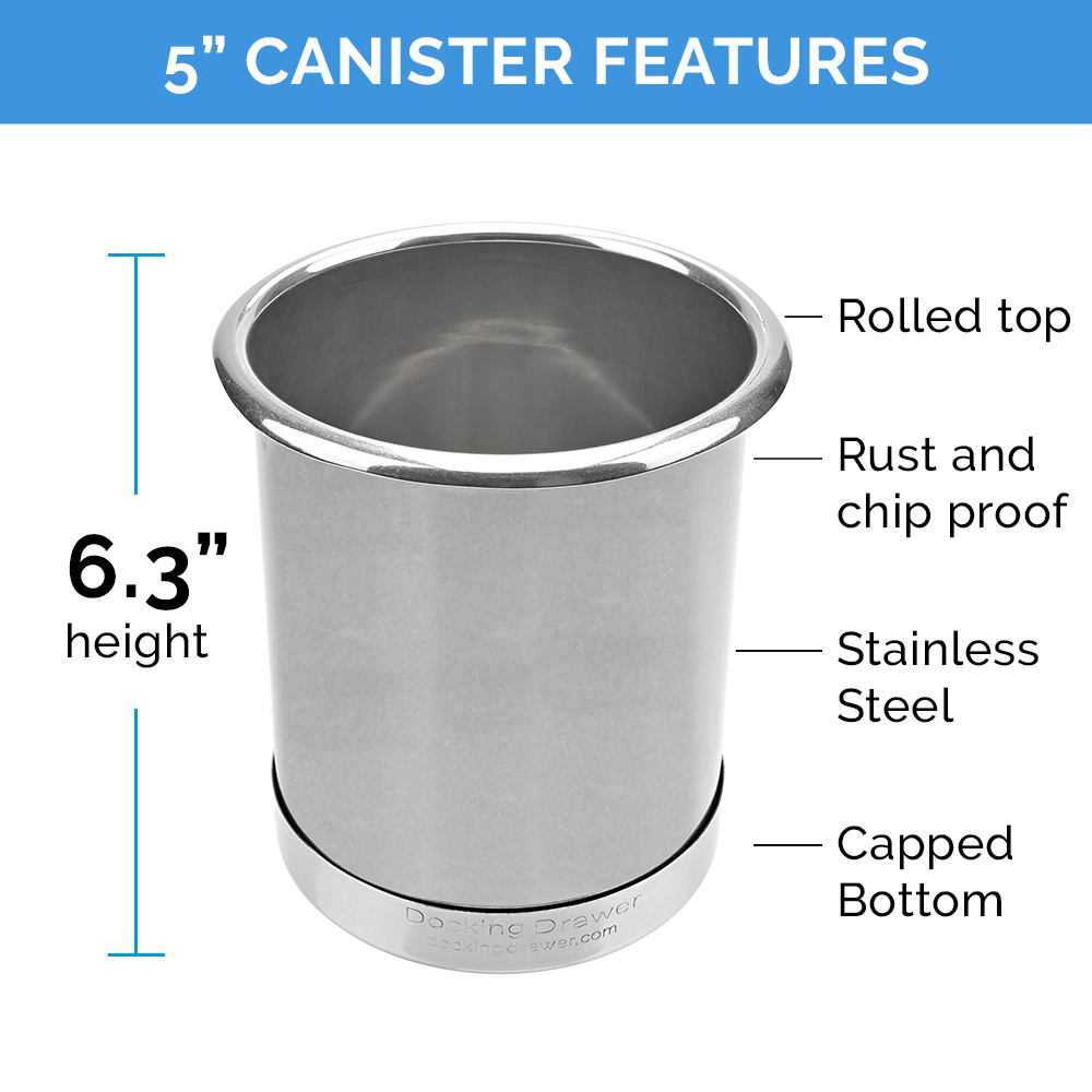 Image of 5-inch canister features