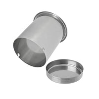 Thumbnail for 5.0-inch stainless steel canister with open lid