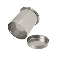 Thumbnail for Open 5.0 inch stainless steel canister with lid