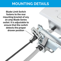 Thumbnail for Appliance In-Drawer Outlet Kit with Blade Limit Switch