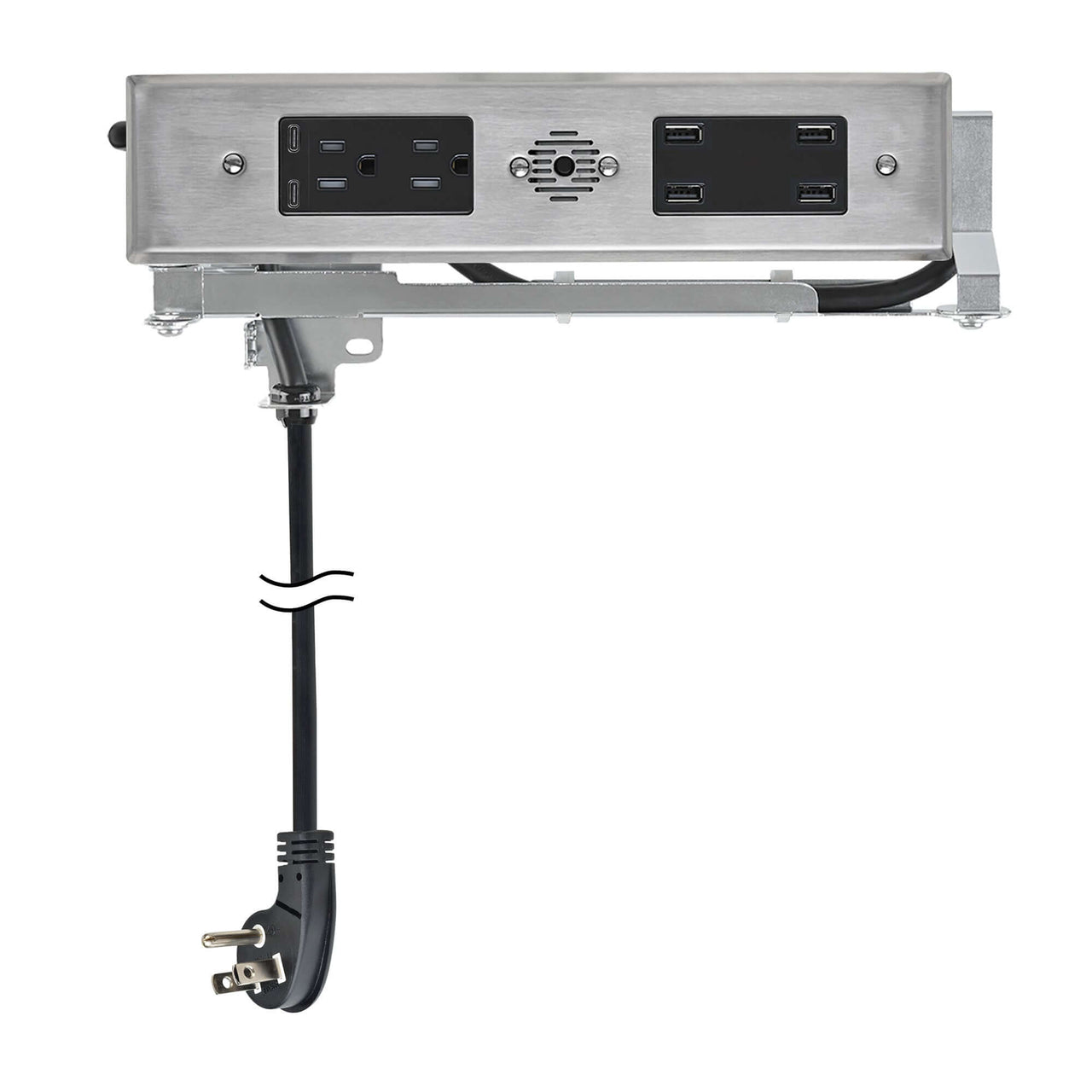 15 amp Blade Duo Outlet stainless steel variant