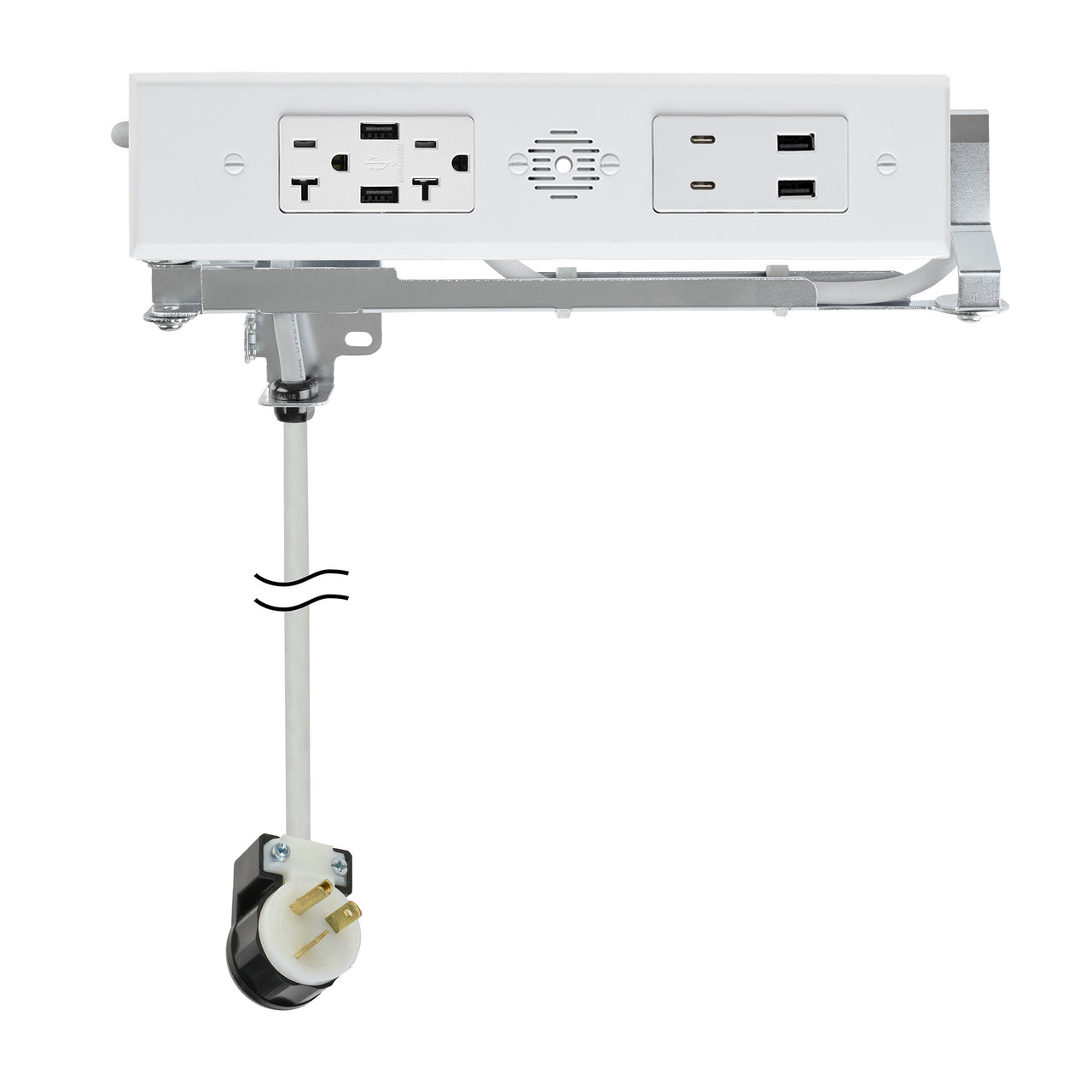 20 amp Blade Duo Outlet white variant