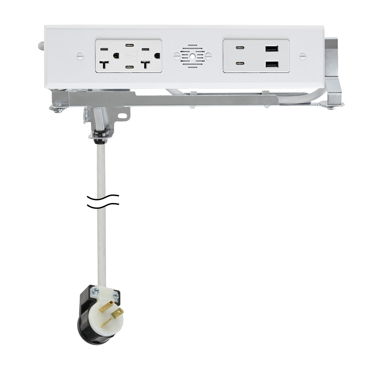 20 amp Blade Duo Outlet white variant