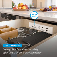 Thumbnail for 20 amp Blade Duo Outlet installed In kitchen 30w fast charging