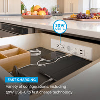 Thumbnail for 20 amp Blade Duo Outlet installed In kitchen 30w fast charging
