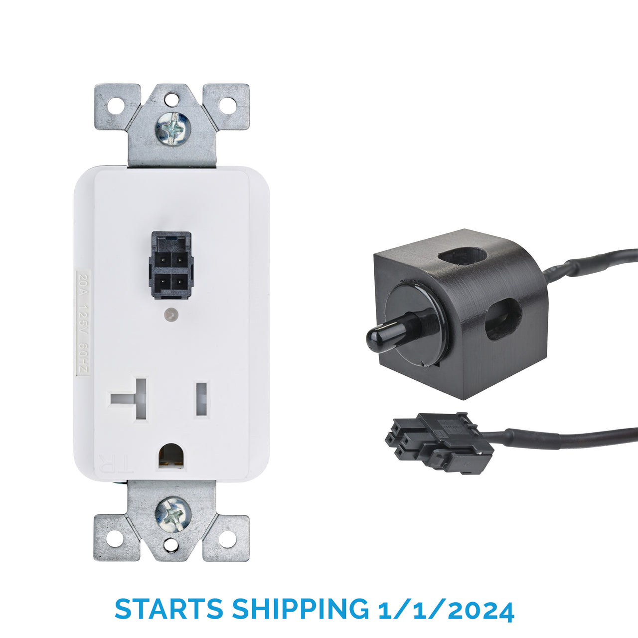 Safety Interlock Outlet with Corner Mount Switch