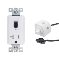 Thumbnail for 20 amp Safety Interlock Outlet with Corner Mount Limit Switch