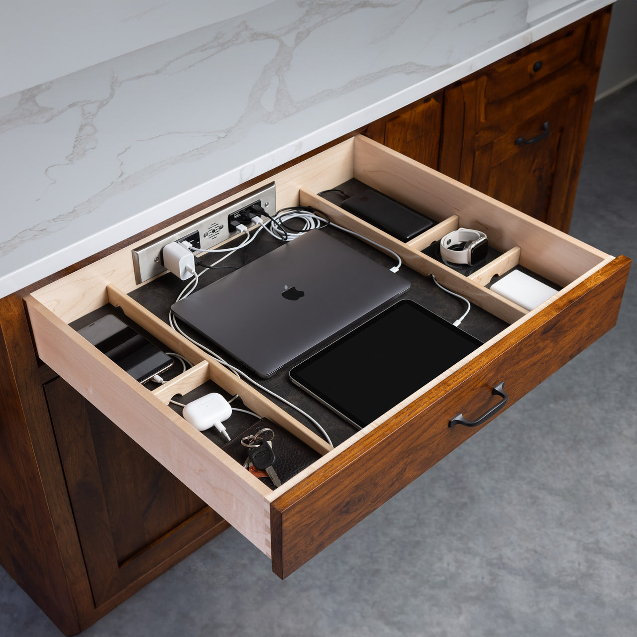 Preconfigured Vanity Drawer for Framed Cabinets