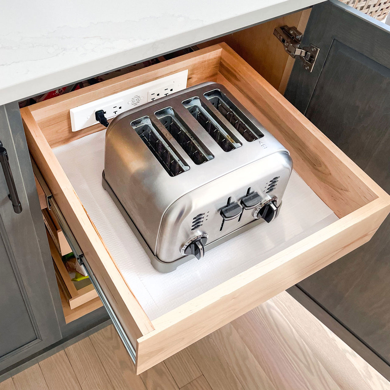 Appliance In-Drawer Outlet Kit with Blade Limit Switch
