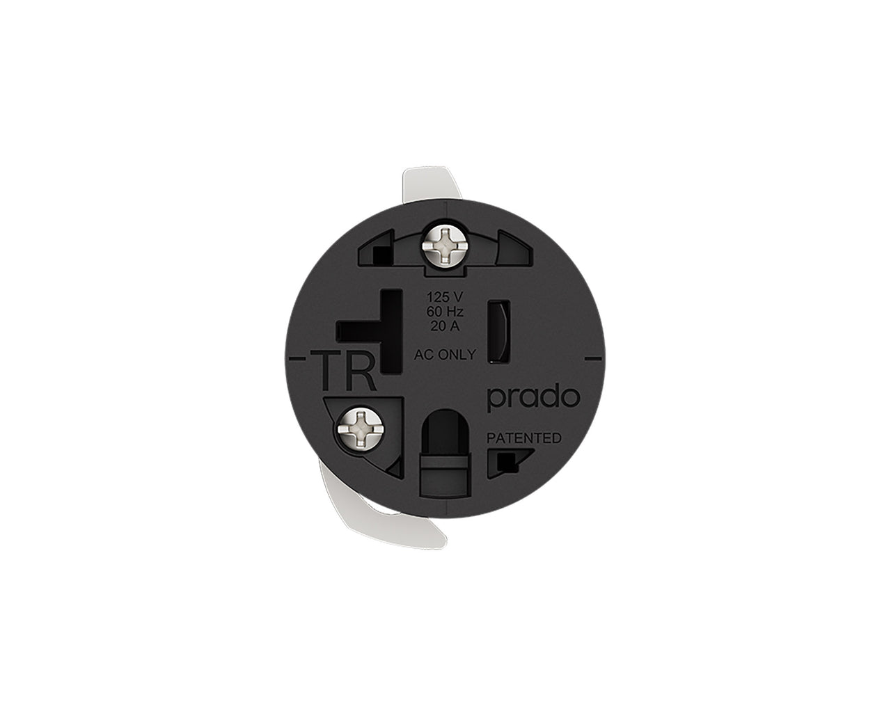 Prado Unifit Single Hardwired Outlet with Trim Ring