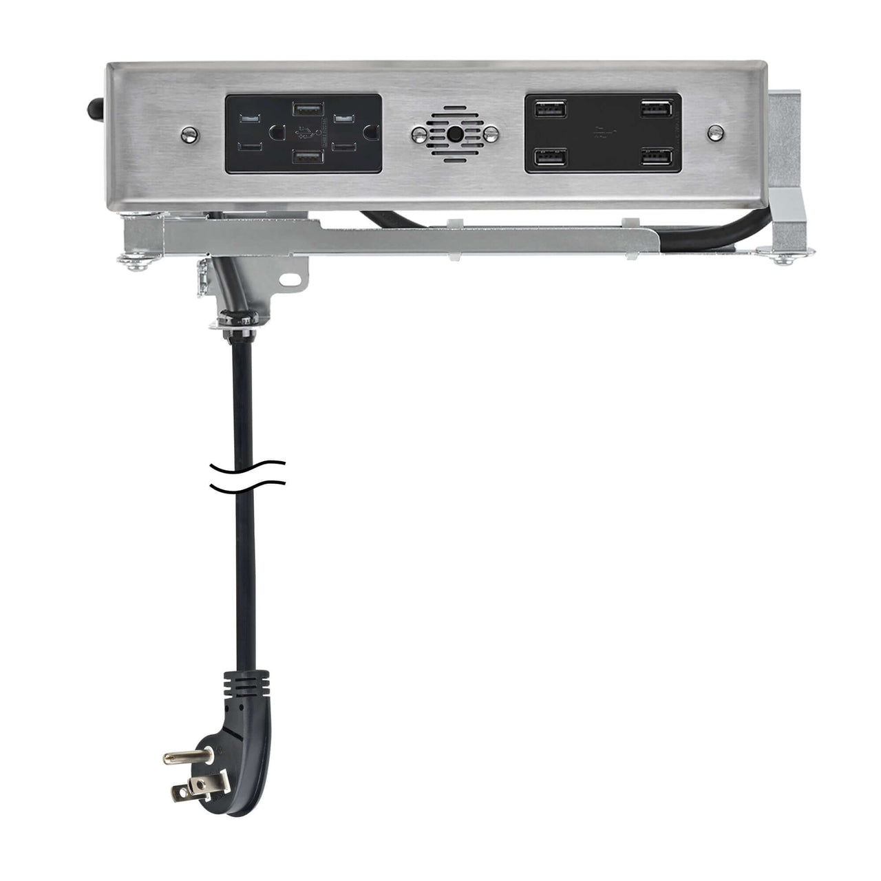 15 amp Blade Duo Outlet stainless steel variant