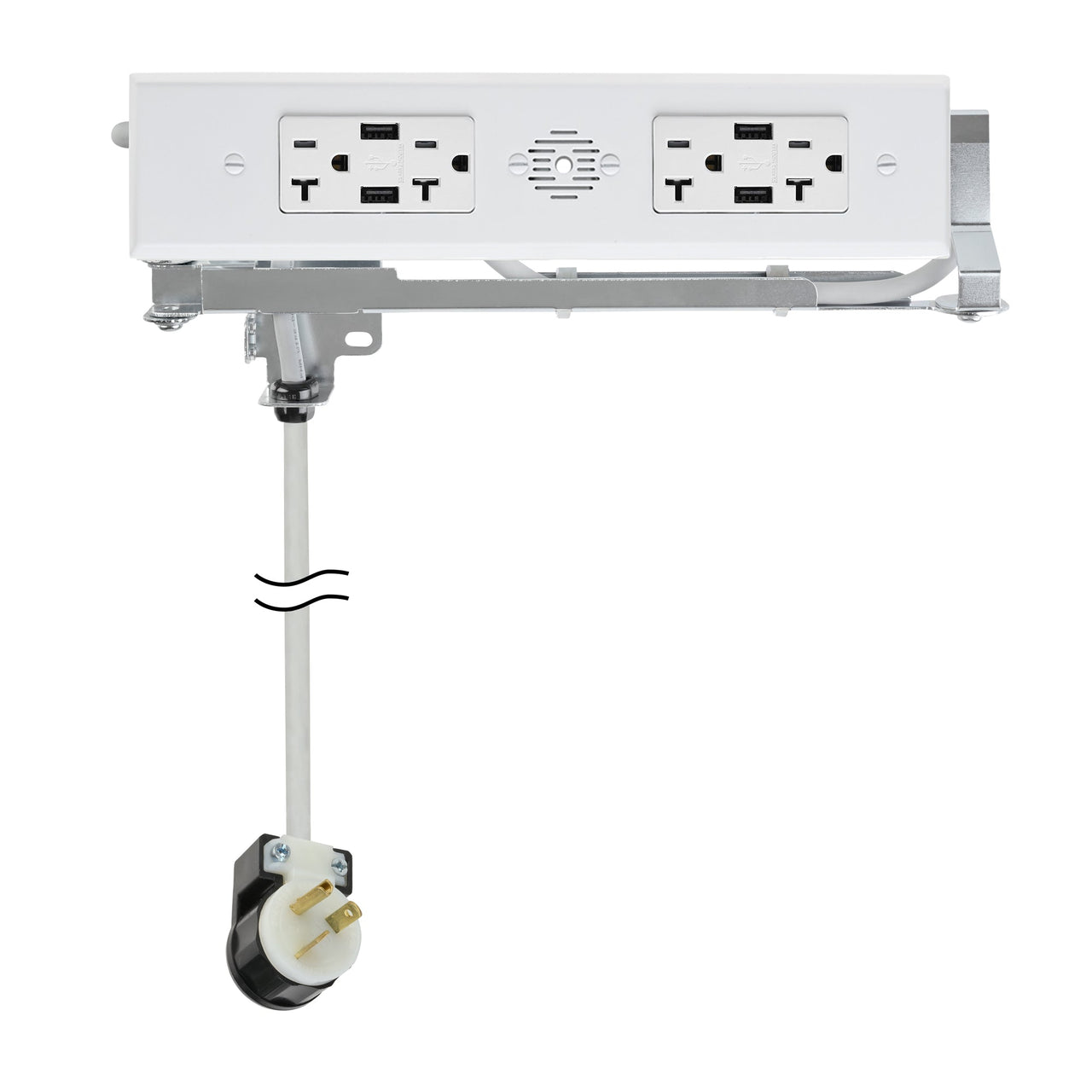 20 amp Blade Duo Outlet white variant