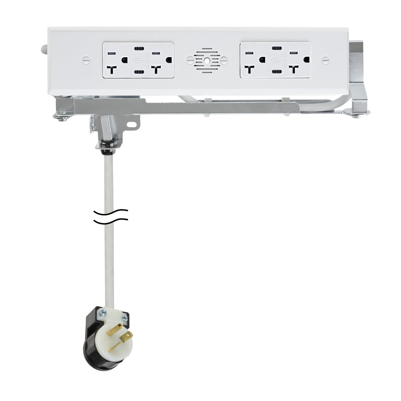 20 amp Blade Duo Outlet white variant