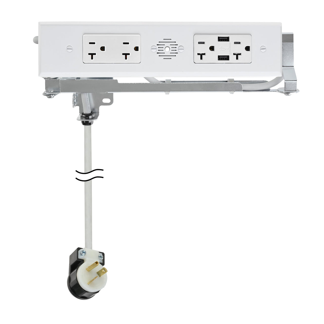 20 amp Blade Duo Outlet white variant