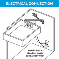 Thumbnail for Safety Interlock Outlet with Blade Limit Switch electrical connection chart