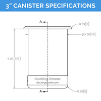 Thumbnail for Diagram of 3-inch canister specifications
