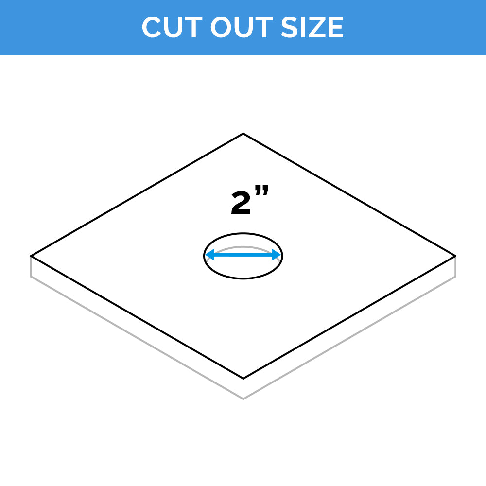 Image showing 2-inch internal cut measurement
