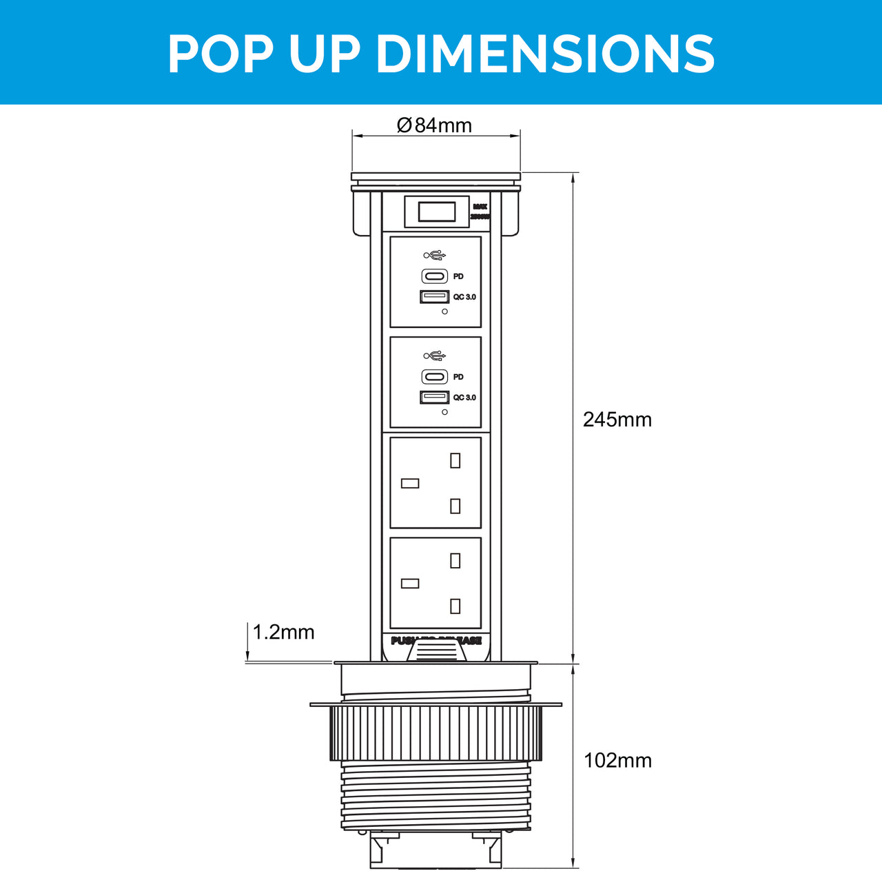 Flush Pop Up Outlet Series - UK & Ireland
