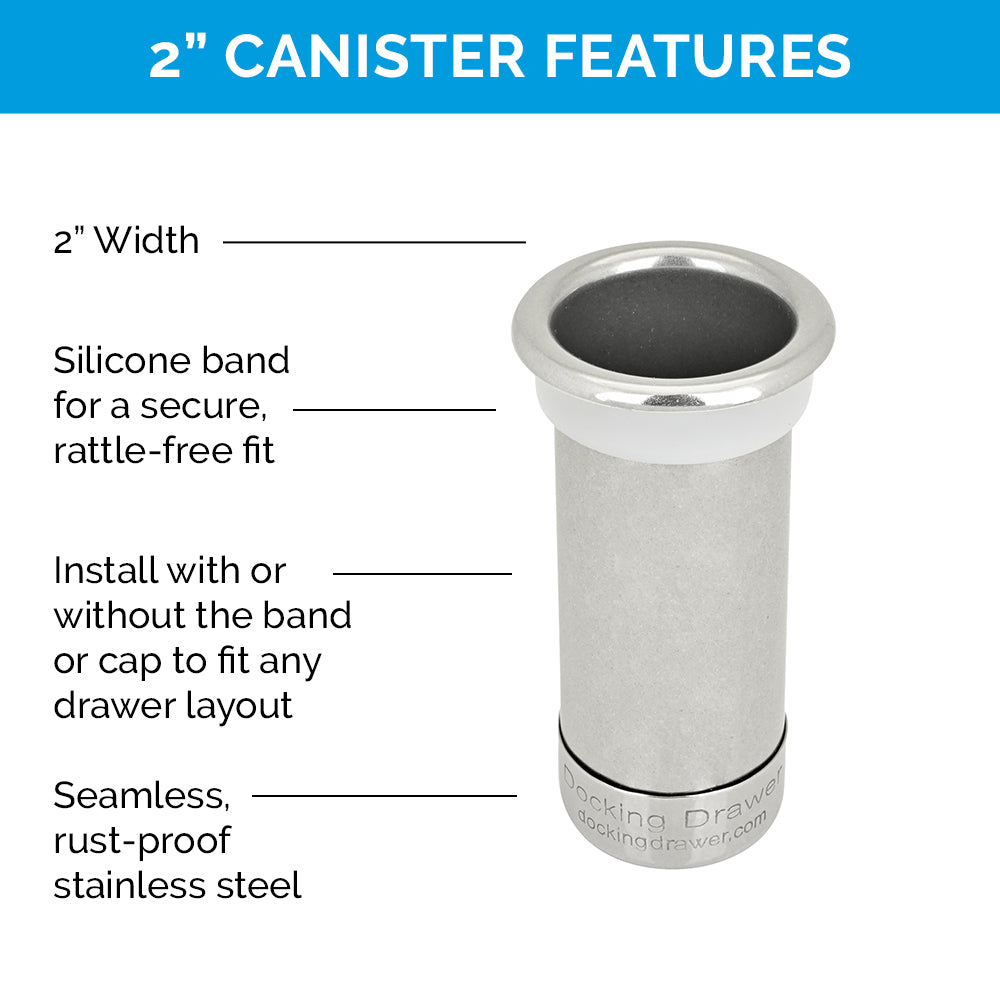 Docking Drawer Capped Canisters