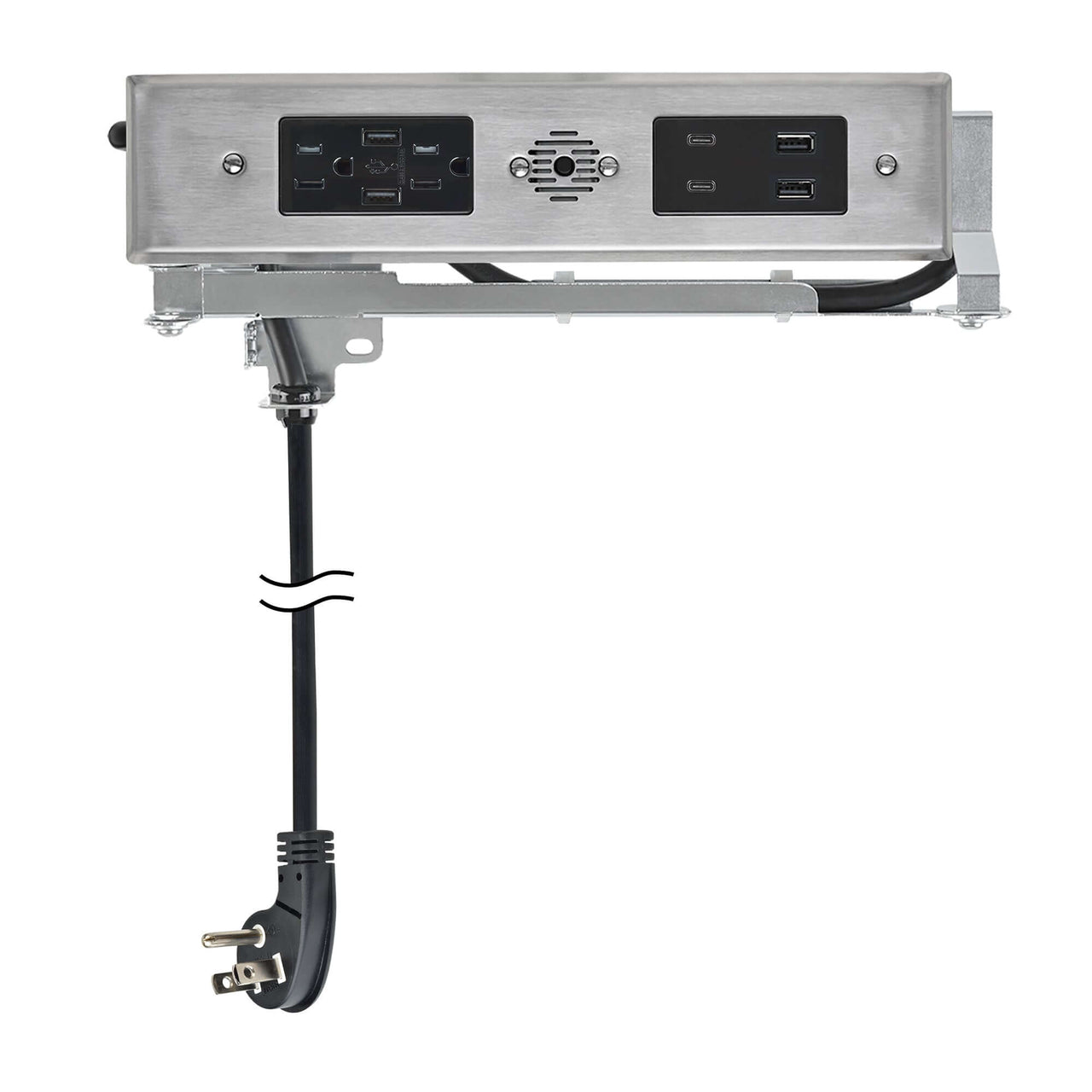15 amp Blade Duo Outlet stainless steel variant