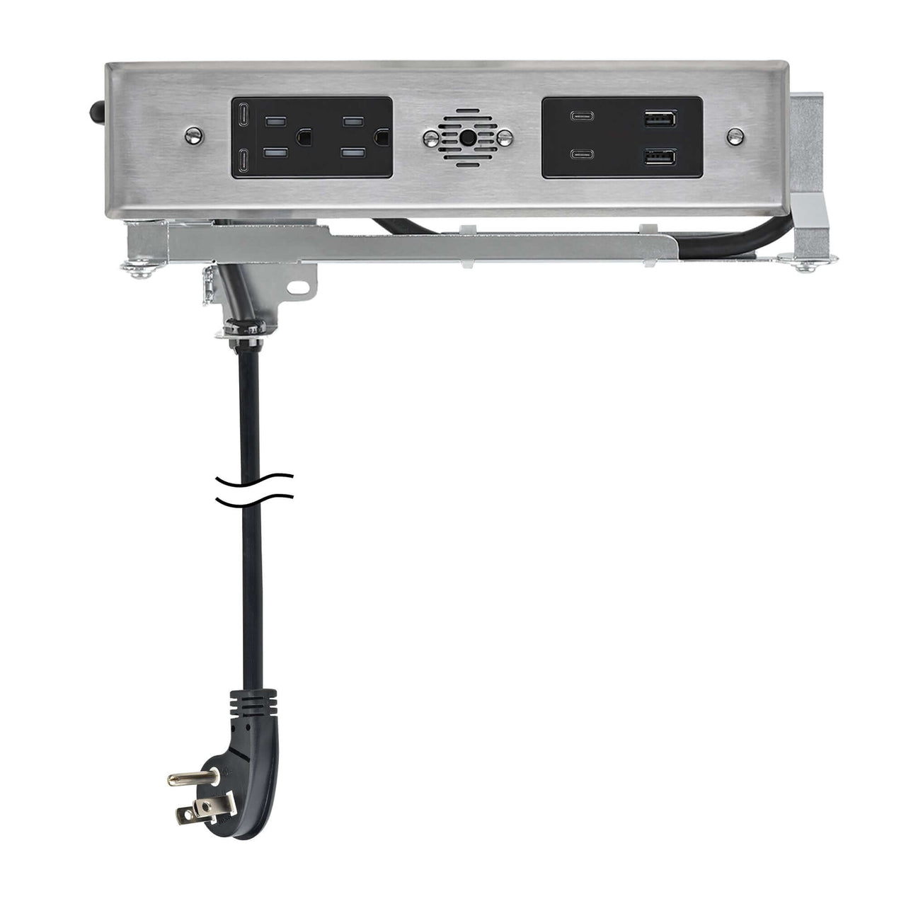 15 amp Blade Duo Outlet stainless steel variant