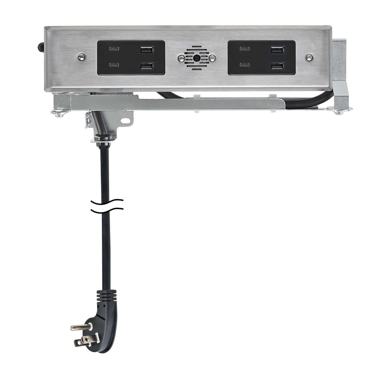 15 amp Blade Duo Outlet stainless steel variant