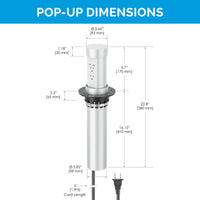 Thumbnail for Docking Drawer 65W Flush Pop-Up Outlet
