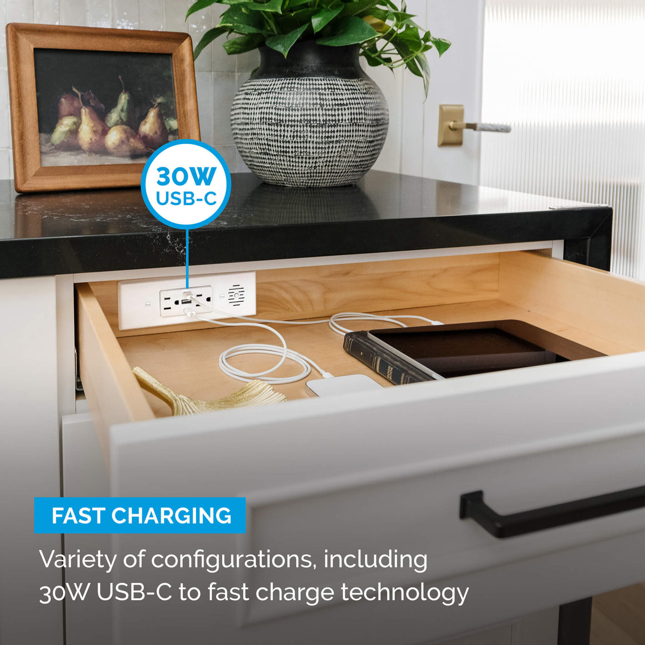 15 amp Blade In Drawer Outlet