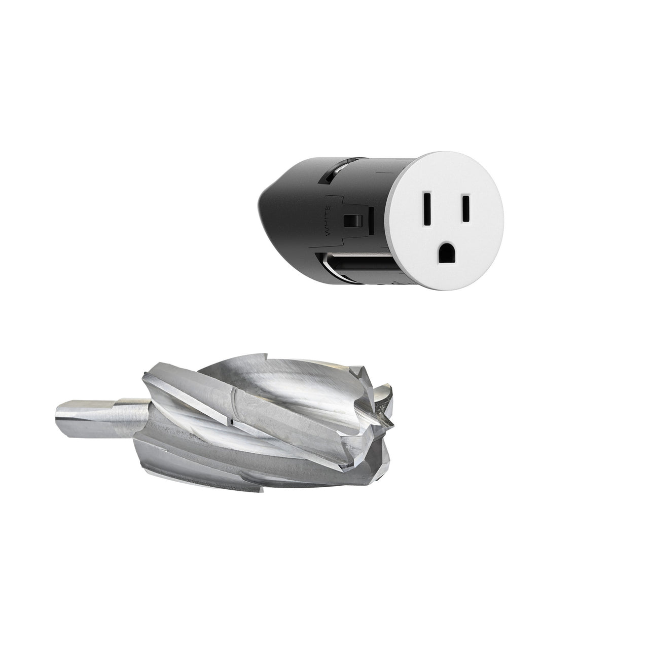 Prado Unifit Single Hardwired Outlet with Counterbore Bit