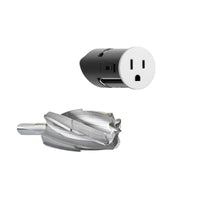 Thumbnail for Prado Unifit Single Hardwired Outlet with Counterbore Bit