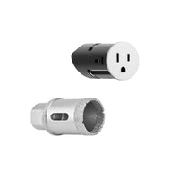 Thumbnail for Prado Unifit Single Hardwired Outlet with Counterbore Bit