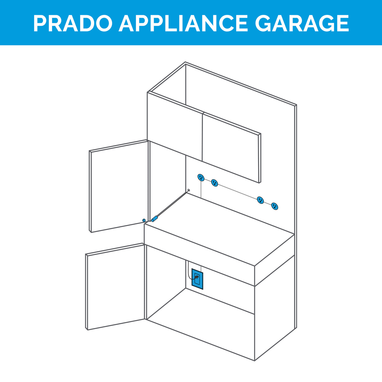 Prado Appliance Garage Kit