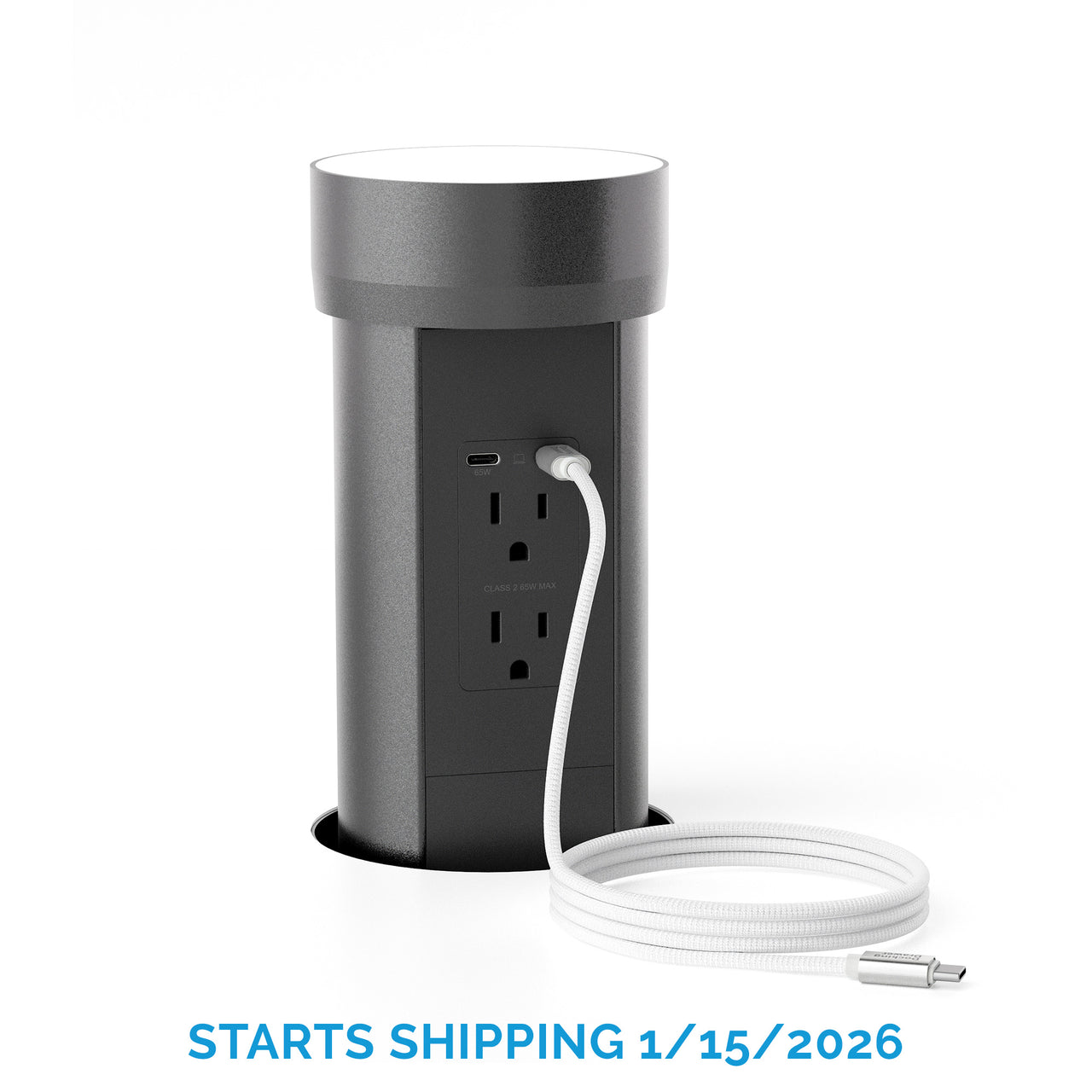 Docking Drawer 65W Flush Pop-Up Outlet