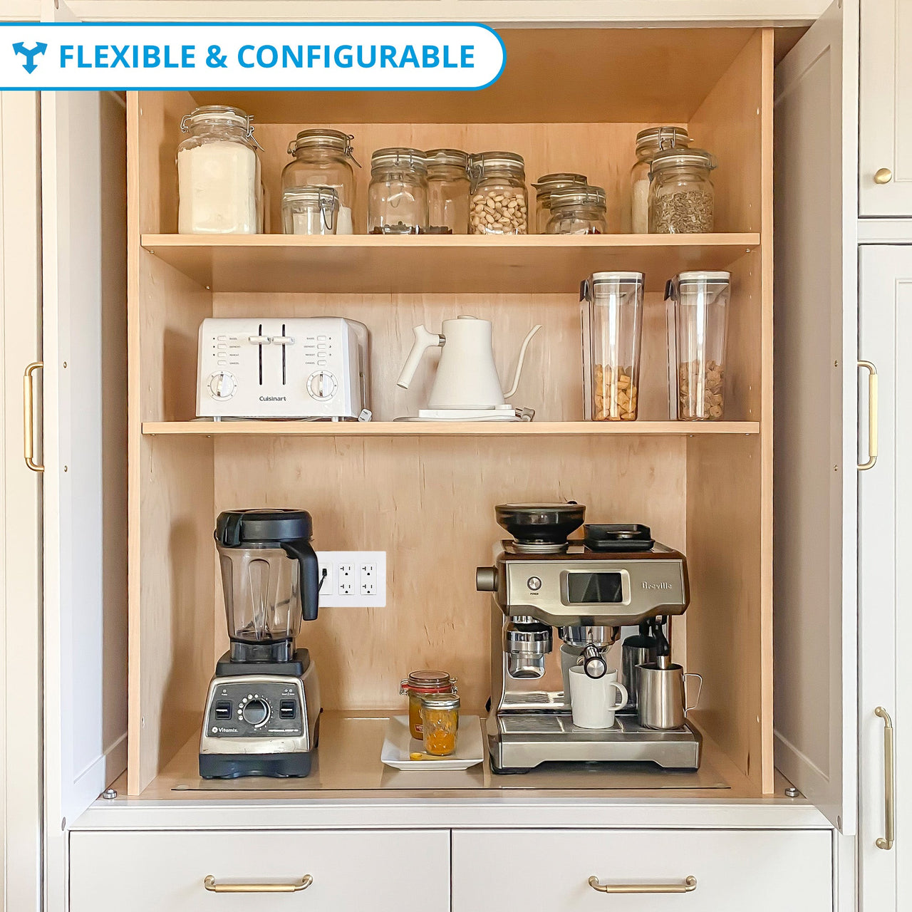 Appliance Garage Pocket Door Outlet Solution