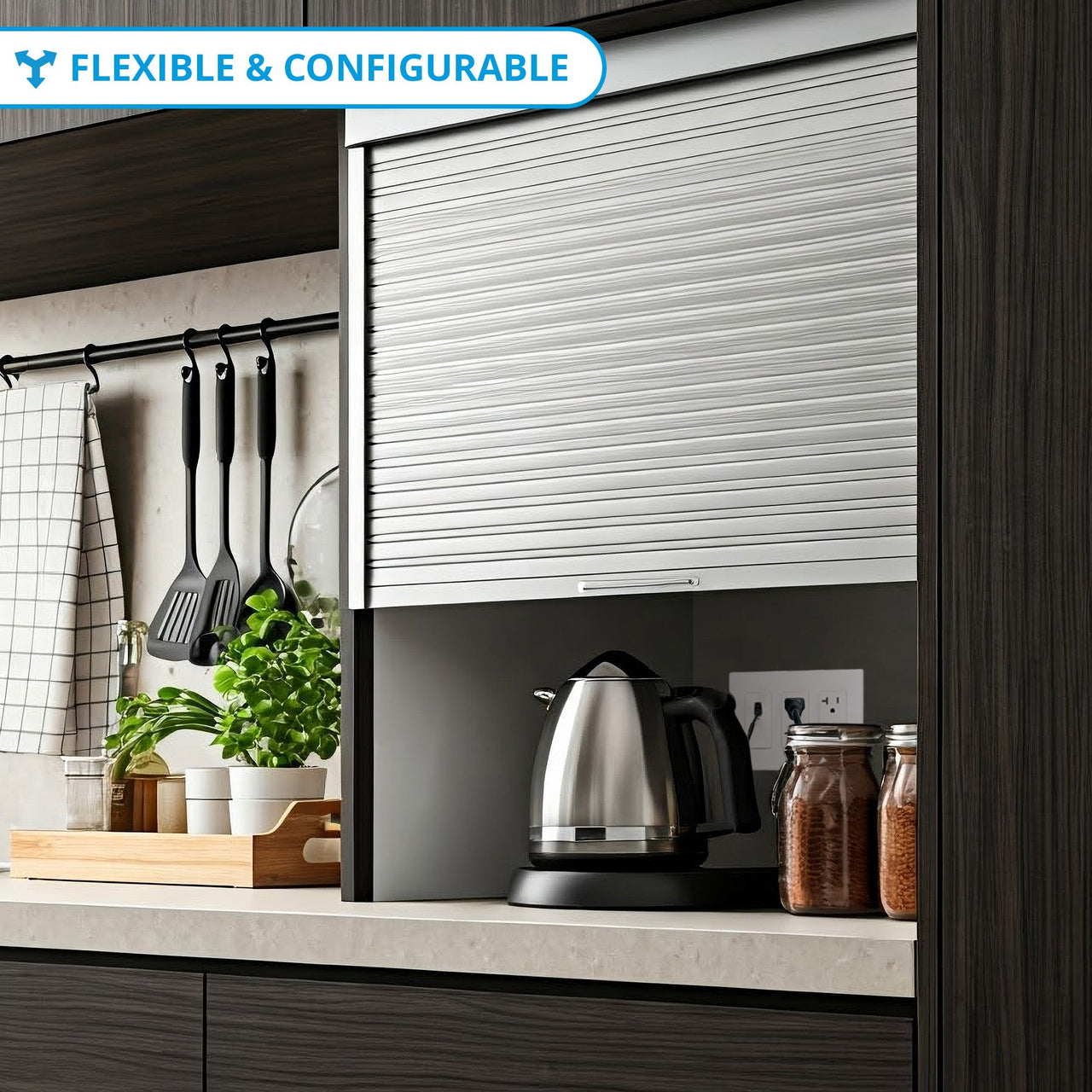 Appliance Garage Tambour Door Outlet Solutions