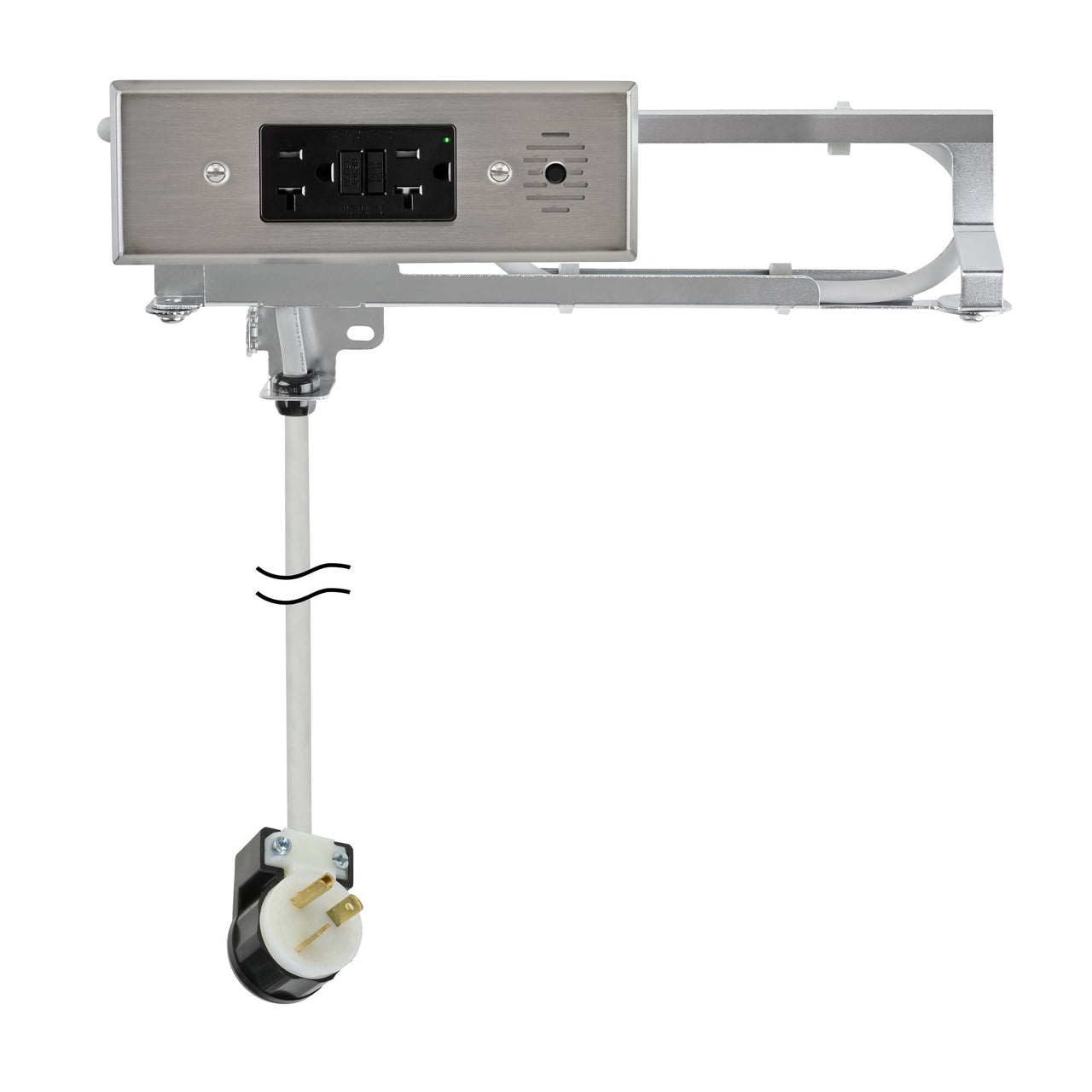 20 amp Blade Outlet stainless steel variant